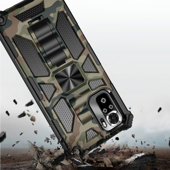 Obal na mobil pre Xiaomi Redmi Note 10/ 10S, Armor Kickstand, zelený