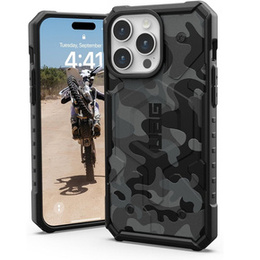 Urban Armor Gear Obal na mobil pre iPhone 15 Pro Max, Pathfinder MagSafe Camo, čierne