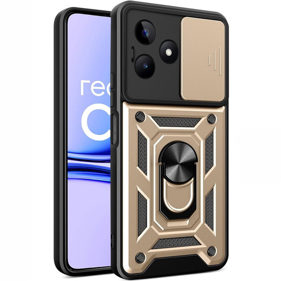 Obal na mobil pre Realme C53 4G, CamShield Slide, zlaté