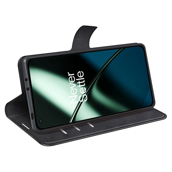 Klapkové puzdro pre OnePlus 11 5G, Wallet Case, čierne