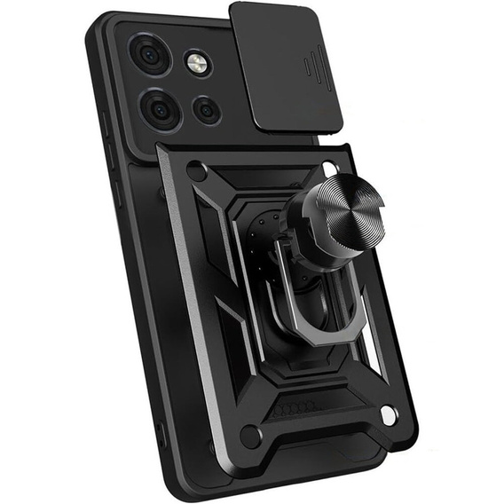 Obal na mobil pre Motorola Edge 50 Neo / Motorola ThinkPhone 25, CamShield Slide, čierne