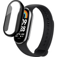 Puzdro 2v1 + tvrdené sklo pre Xiaomi Smart Band 10 / 9 / 8, čierne