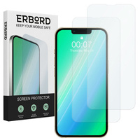 2x tvrdené sklo pre iPhone 13 Mini, ERBORD 9H Hard Glass na displeji