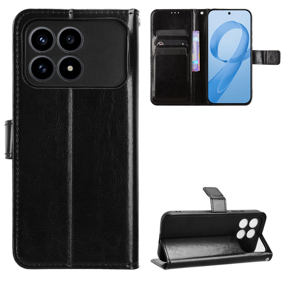 Puzdro Crazy Horse Wallet flip pre Xiaomi Poco F8 Pro