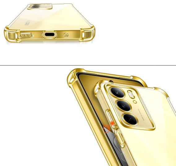 Obal na mobil pre Realme 14X / Realme C75, Dropproof, priehľadné