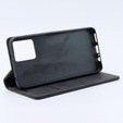 Puzdro pre Motorola Moto G13/ G23 4G, ERBORD Vintage, peňaženka s chlopňou, čierne
