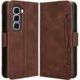 Klapkové puzdro pre Infinix Hot 50 Pro+ 4G, Card Slot, hnedé