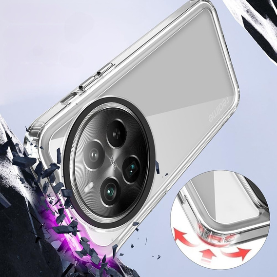 Obal na mobil pre Realme 12 Pro 5G / 12 Pro+ 5G, Fusion Hybrid, priehľadné