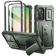 Obrnené puzdro pre Samsung Galaxy A56 5G, Dexnor Full Body (Two Frames), zelený