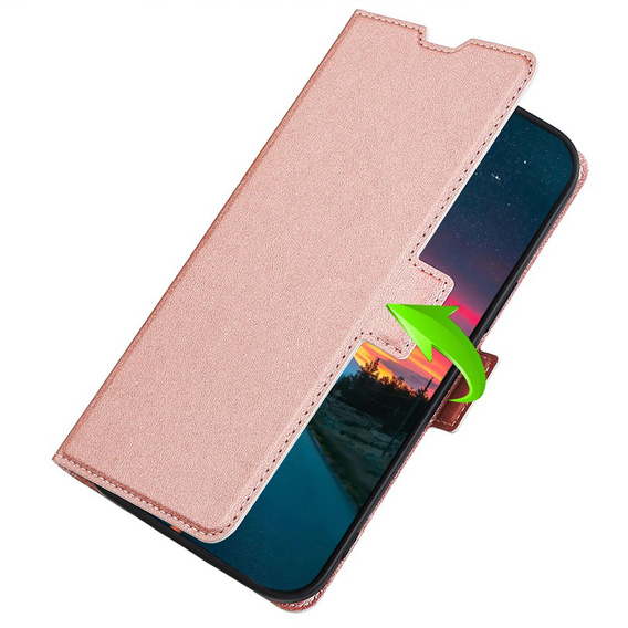 Klapkové puzdro pre Xiaomi 12 Pro, Wallet, ružové rose gold