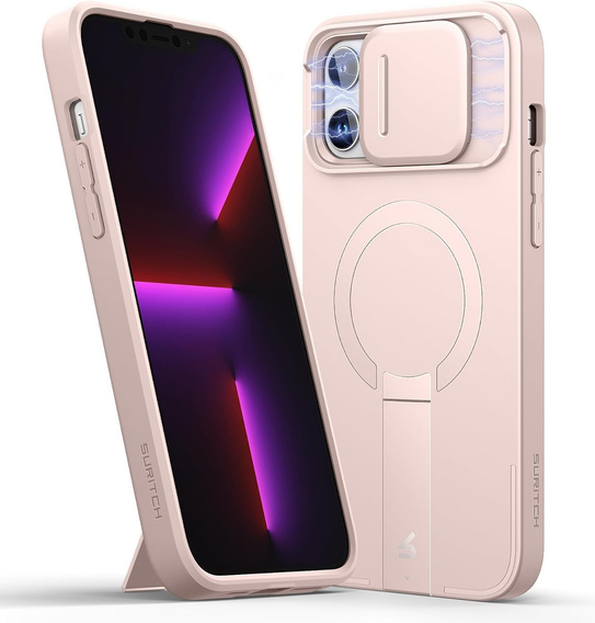 Puzdro pre iPhone 13 Pro Max/12 Pro Max Suritch Shockproof, Suritch Shockproof, pre MagSafe, ružové