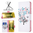 Klapkové puzdro pre Samsung Galaxy M34, Wallet, colorful tree, biele