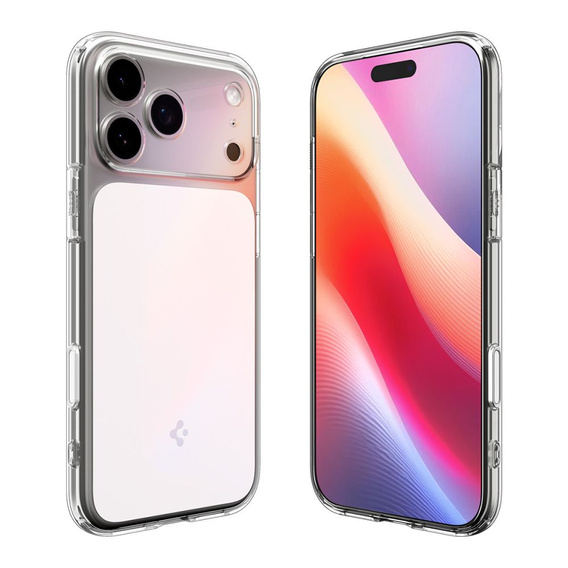 Puzdro Spigen MagSafe pre iPhone 17 Pro Max, Ultra Hybrid „T“, číre/biele