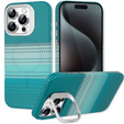 Puzdro pre iPhone 15 Pro Max, Frame Kickstand, pre MagSafe, Moon Green