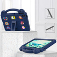 Detské puzdro pre Lenovo Tab TB311FU, Cute Patterns, so stojanom, tmavomodré