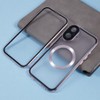 Magnetické puzdro Dual Glass MagSafe pre iPhone 16, ružové rose gold