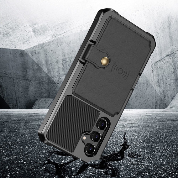 Puzdro pre Samsung Galaxy A54 5G, Card Holder Kickstand, čierne
