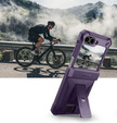 Pancierované puzdro pre Samsung Galaxy Z Flip7 FE / Z Flip6, Dexnor Clip Holder, fialové