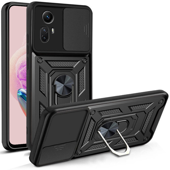 Obal na mobil pre Xiaomi Redmi Note 12S 4G, CamShield Slide, čierne