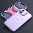 Puzdro pre iPhone 11, pre MagSafe, ERBORD Matt Case, fialový + sklo na displej