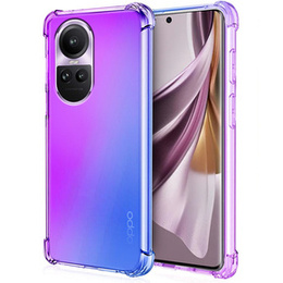 Puzdro pre Oppo Reno 10 / 10 Pro, Gradient Dropproof, Fialová / modrá