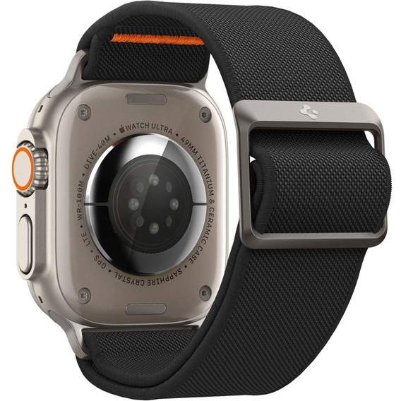 Pasek SPIGEN do Apple Watch 1/2/3/4/5/6/7/8/SE/Ultra 42/44/45/49MM, Fit Lite Ultra, Czarny