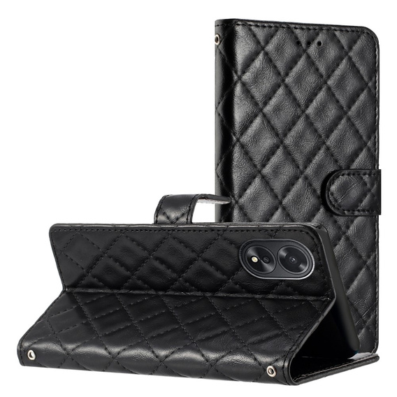 Klapkové puzdro pre Oppo A38 4G / Oppo A18 4G, Wallet, BINFEN COLOR, čierne