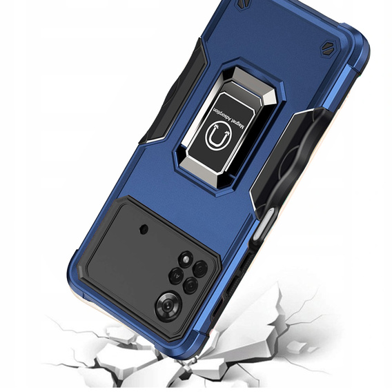 Obal na mobil pre Xiaomi Poco X4 Pro 4G, Dual-Layer Armor, modré