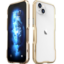 Puzdro LUPHIE pre iPhone 14 Plus, Armor Bumper, zlaté