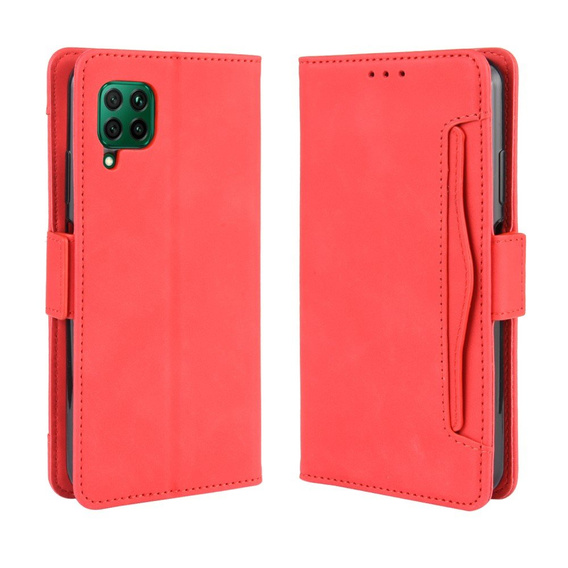 Klapkové puzdro pre Huawei P40 Lite, Card Slot, červené