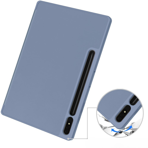 Puzdro pre Samsung Galaxy Tab S10+ Plus, Smartcase s priestorom pre stylus, fialové