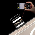 ERBORD puzdro s MagSafe pre iPhone 16, aktívne tlačidlo, priehľadné + sklo na displej