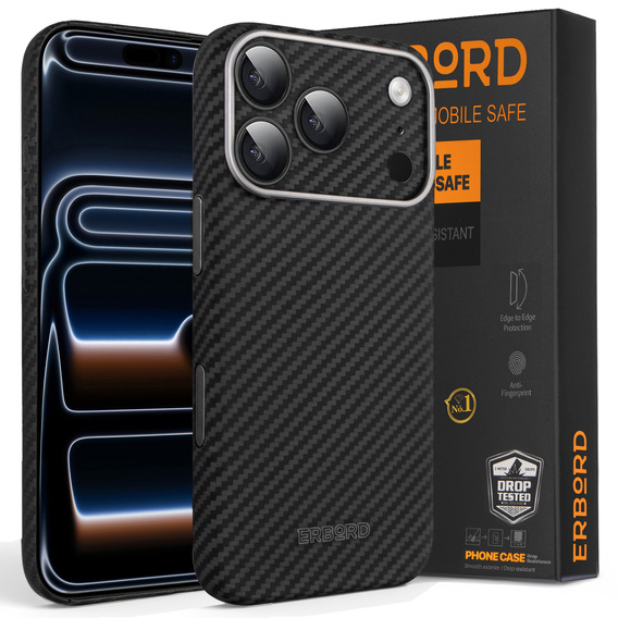 ERBORD Plne kevlarové puzdro MagSafe pre iPhone 17 Pro Max
