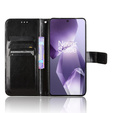 Klapkové puzdro pre OnePlus 13R, Crazy Horse Wallet, čierne