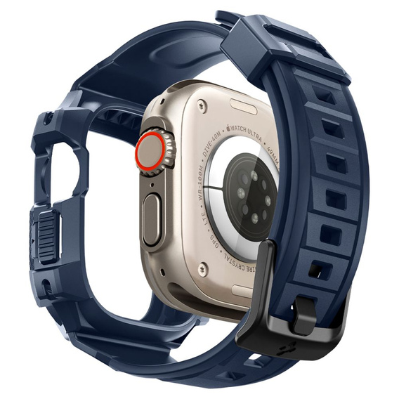 Pasek z etui Spigen do Apple Watch Ultra 49mm, Rugged Armor Pro, Czarny