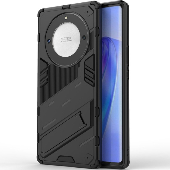 Puzdro pre Honor Magic 5 Lite, Military kickstand, čierne