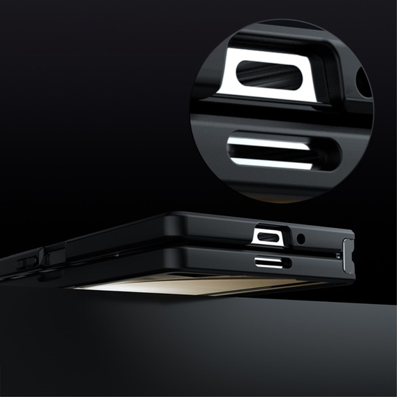 Obal na mobil pre Samsung Galaxy Z Fold6 5G, Fusion Hybrid, čierne