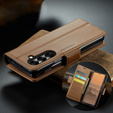 CASEME Litchi Wallet flipové puzdro pre Samsung Galaxy Z Fold7 5G