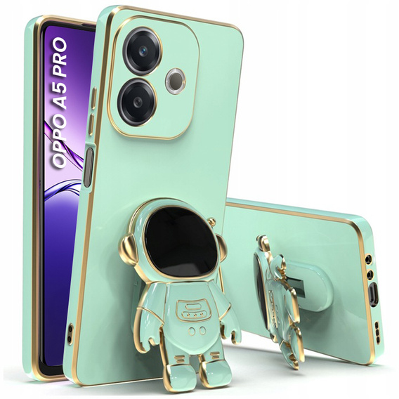 Obal na mobil pre Oppo A5 Pro 5G, Astronaut, zelený