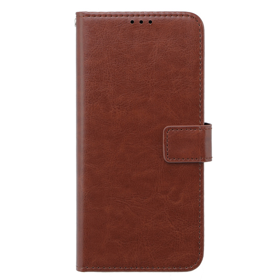 Klapkové puzdro pre Oppo A58 4G, Crazy Horse Wallet, hnedé