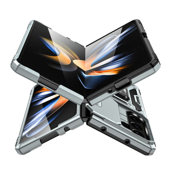 Obal na mobil pre Samsung Galaxy Z Fold6 5G, CamShield Slide, strieborné