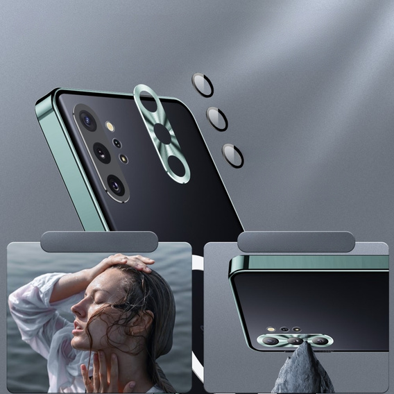 Ochranné puzdro na fotoaparát pre Samsung Galaxy Note 10+ Plus, CamShield MagSafe, transparentné / zelené
