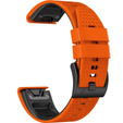 Silikónový remienok pre Garmin Fenix 7 / Forerunner 965 / 955 / 945 / 935, oranžový / čierny