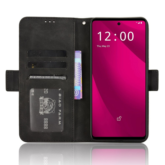 Klapkové puzdro pre T Phone 2 Pro 5G, Card Slot, čierne