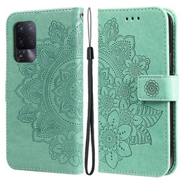 Klapkové puzdro pre Oppo Reno5 Z / A94 / A95 5G, Mandala, zelený