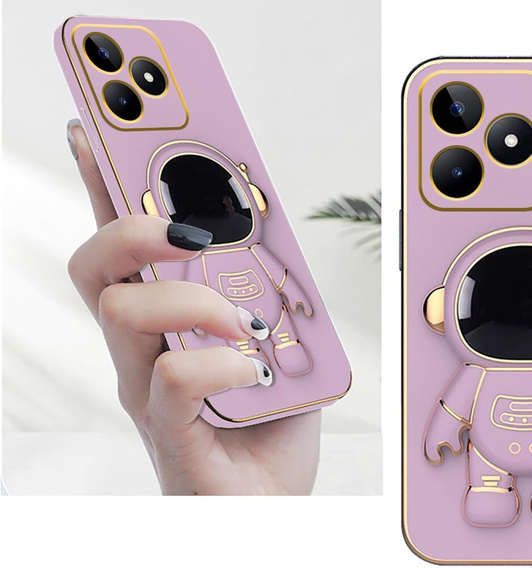 Obal na mobil pre Realme Note 50, Astronaut, fialové