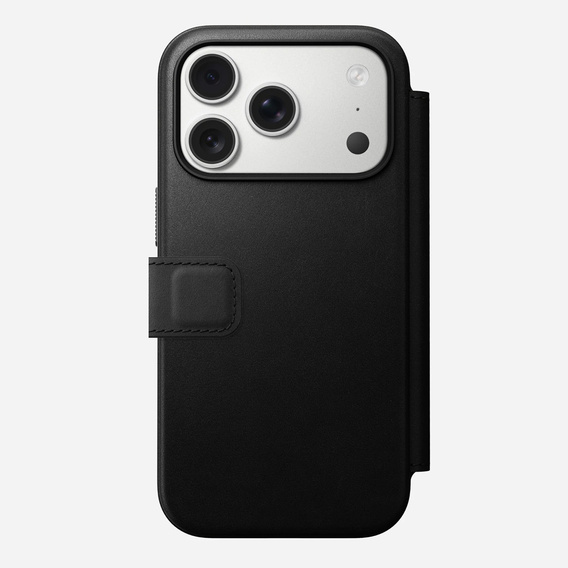 Puzdro Nomad pre iPhone 17 Pro, Modern Leather Folio, čierne