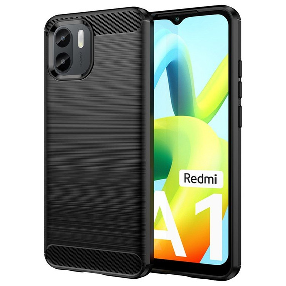 Obal na mobil pre Xiaomi Redmi A1 4G / A2 4G, Carbon, čierne