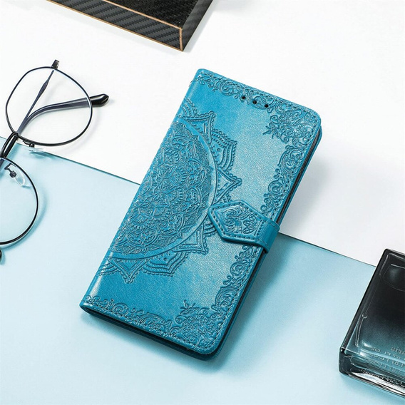 Klapkové puzdro pre Xiaomi Redmi 13, Mandala, modré