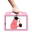Detské puzdro pre Samsung Galaxy Tab S7/S8/S9, Cute Patterns, so stojanom, ružové